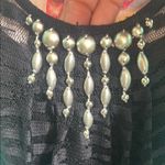 Ruby Rd. 2 piece Black Sheer Zebra Print Top Size M Photo 2