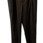 Lafayette 148 Irving Black Virgin Wool Work Trousers Size 12 Business Wear Pants Photo 0