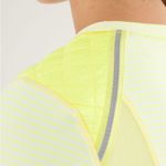 Lululemon Ice Queen Long Sleeve Slop Stripe Clairty Yellow Size 2 Photo 5