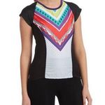 Pacific&Co Moxie Cycling  Color Block Print Tee Size Medium Photo 0