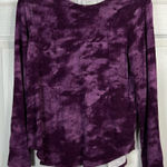 cupio  Women’s purple tie-dye design long sleeve top - Size Medium Photo 0