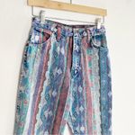 Wrangler Vintage  Aztec Southwestern RARE Print Denim Jean Photo 3