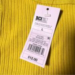 Wild Fable NWT  Mustard Yellow Ribbed Knit Cropped Tie Tank Top Photo 7