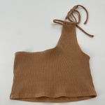 Aerie  American Eagle Ribbed Asymmetric One Shoulder Crop Top size Medium Nwt Photo 6