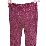 Sea Gypsies  By Lost Free To Wander Lace Bell Pants Bitter Burgundy Size Small Photo 2