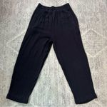 Melrose Vintage Womens Navy Pull On Elastic Waist Dress Pliss Office Pants Sz 10 Blue Photo 9