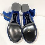 Stella McCartney  Women’s Blue Groove Glitter Zip Ankle Boots Size 10 Photo 7