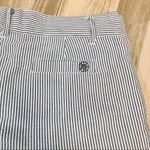 Lauren James  Seersucker distressed blue shorts size small Photo 5