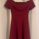 Women’s Burgundy Off The Shoulder Mi Ami Dress Red Size XS Photo 0