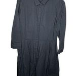 Gap  Linen Blend Dress Black Photo 0