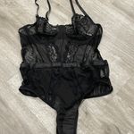 Black Sexy See Though Bodysuit Lingerie Size L Photo 1