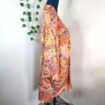 Knox Rose Boho  Peach Paisley Kimono Photo 3