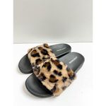Steve Madden Steven Madden Slides Womens Size 4 Faux Fur Leopard Print Open Toe Sandals Photo 7