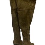 Charlotte Russe  OVER THE KNEE DARK TAUPE SUEDE BOOT (8.5) NWOT Photo 0