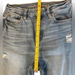 American Eagle Mom Jeans Distressed Organic Cotton Denim Womens Size 0 Short Photo 8
