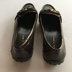Etienne Aigner Sven Loafers Shoes Horsebit Logo Dark Brown Leather Women… Photo 3