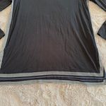 J. Jill Wearever Collection Black tunic w/ White/blue stripes on the side SZ S P Photo 1