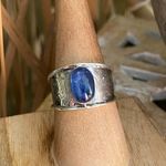 Kyanite Brazil Sterling Silver Ring Size 9.5 Silver Photo 3