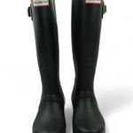 Hunter  Original Tall Rain Boots Unisex M4 F5 UK 3 Black Rubber Waterproof New Photo 4