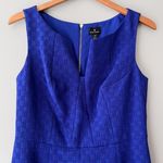 Worthington Women's Purple Textured Stretch Sleeveless Sheath Dress Size 10 Photo 2