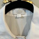 COS White Voluminous Poplin Collared Cotton Shirt Dress Size 4 Classic Modern Photo 3