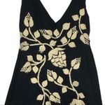 Johnny Was  Joystick Embroidered Black Cream Cotton Mini Dress Small Photo 5