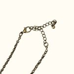 Oval 8 Beaded Rhinestrone Chain Statement Necklace Green Gold Tone‎ Photo 5