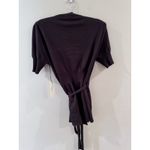 Vertigo Paris  Ballet Wrap Sweater Medium Balletcore Classic NEW Chocolate Brown Photo 5