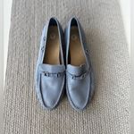 Talbots Light Baby Blue Soft Leather Loafers Size 9 Photo 7