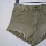 Urban Outfitters BDG Olive Green High Waisted Cheeky Shorts size 28 Photo 1