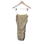 Sandy Liang Lily Leopard Print Sleeveless Ruched Mini Dress Bodycon 6 Photo 3