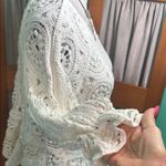 Solitaire  White knit style  Embellished Peplum Top Photo 6