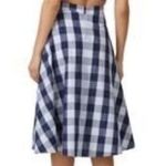 Adelyn Rae Off-Shoulder Gingham Plaid Dress Cutout Back A-Line Size Medium NWT Photo 1