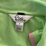 Lilly Pulitzer  Neon Green Pink Island Polo EUC Photo 5