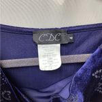 CDC velour cocktail dress. Navy blue embellished. Size 4 Photo 11