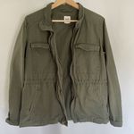 Gap army green cotton jacket utility lots of pockets women's size medium Photo 0