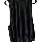 Nasty Gal Mock Neck Pleated Sleeveless Blouse Size M Photo 0