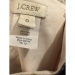 J Crew Strapless 100% Silk Mini Dress Size 0 Cream Watercolor Lined Pockets EUC Photo 3