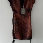 House Of CB NWT Daphne Lace Up Mini Dress Photo 3