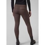 Athleta  L Large Delancey Herrnigbone Ankle Tight Brown Mid Rise Activewear Crop Photo 1