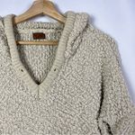 POL Boutique Beige Chenille Boucle Pullover Hoodie Sweatshirt S Photo 3