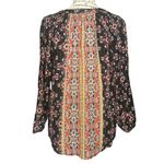 Mason & Belle X-SMALL Black Axelle Tie Front Top - Stitch Fix Boho Bead Detail Photo 4