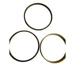 J. Crew gold and creme bangle bracelet and 2 thin bangle bracelets Photo 4