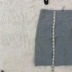 Boden Light Blue Front Pockets Cotton Back Zip Mini Skirt Size 8 Gray Photo 8