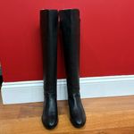 Cole Haan NWOT Dutchess Over The Knee Back Stretch Motorcycle Boots Black size 6 Photo 1