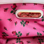 Betsey Johnson Blue and White Satchel with Gold Hardware Photo 6