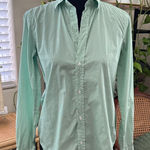 Frank & Eileen  Frank Green Cotton Micro Check Button Up Long Sleeve Shirt Photo 0