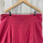 J. Jill Skirt Womens Large Pink Crinkle 100% Linen Drawstring Waist Midi Length Photo 2