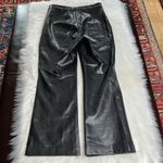 Aritzia Wilfred Black Faux Leather Cabaret Flare Pants Photo 6