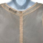 ASTR Women's Light Peach Back Zip Floral Sheer Lace Tank EUC Size Small Photo 5